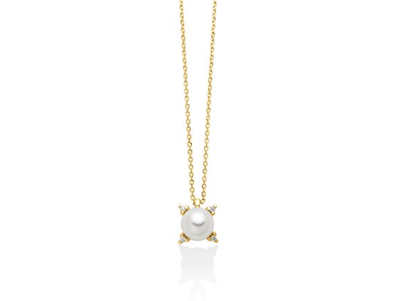 Collana Miluna Donna PERLE 375 in Oro Perla PCL6514X - PCL6514X